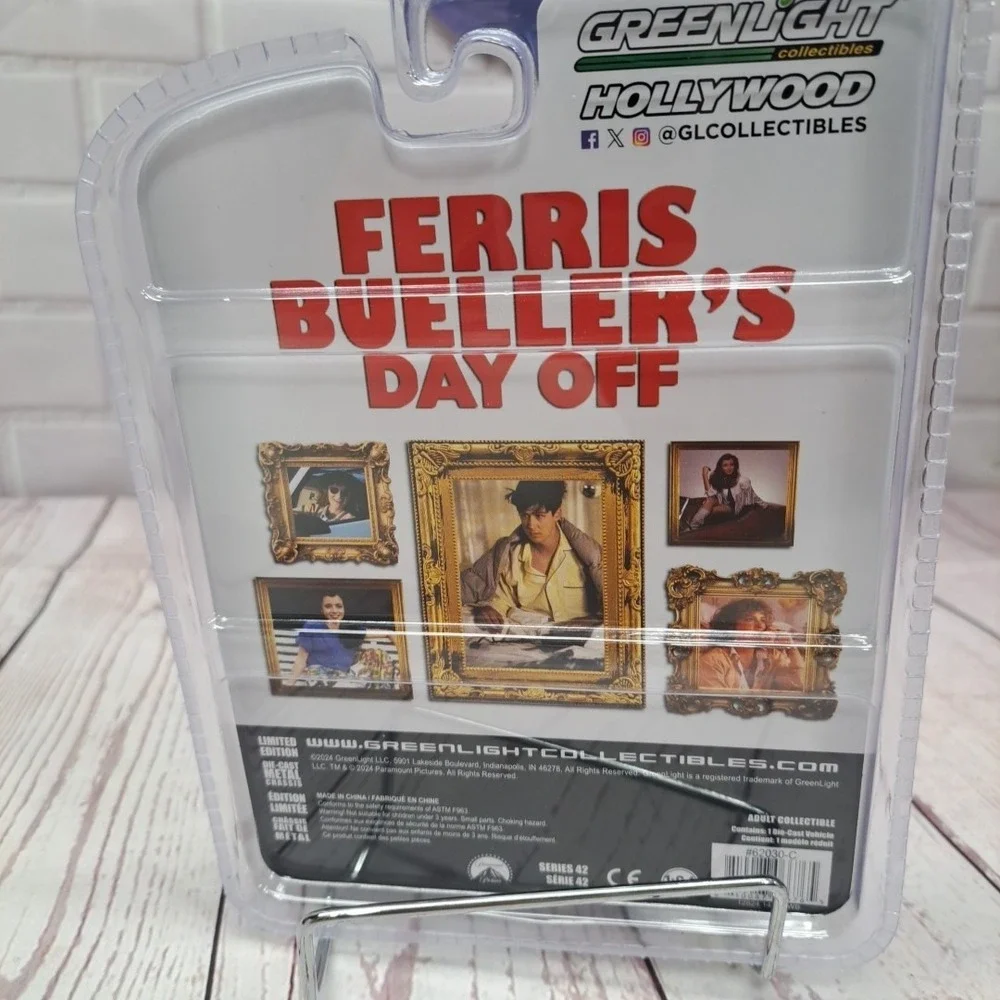 Greenlight Diecast Car Ferris Bueller's Day Off 1980 Checker Taxicab, NIP